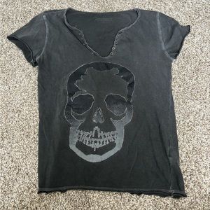 zadig and voltaire skull tshirt